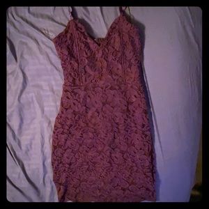 Cocktail Dress! Tight, maroon, lace, s sized dress